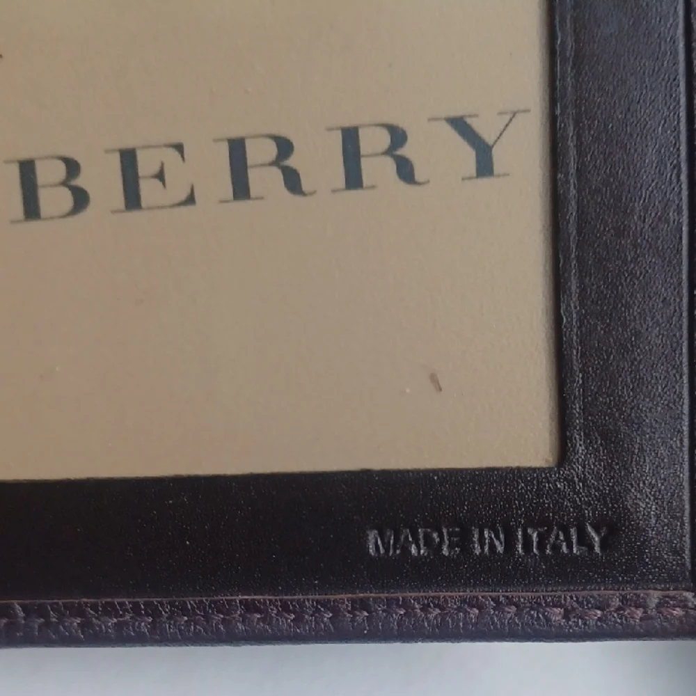 Burberry Dark Brown Leather Card Holder